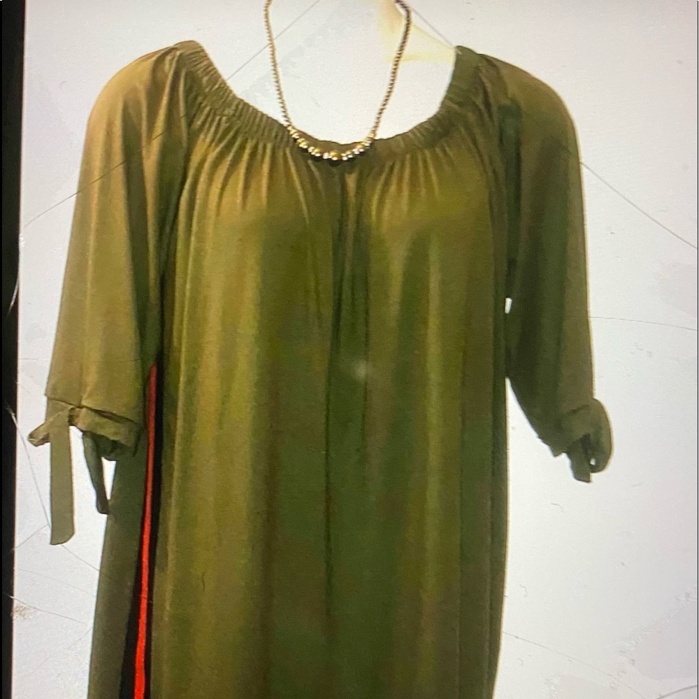 Olive green dress